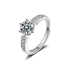 Fashion Arrow Shaped Moissanite Ring