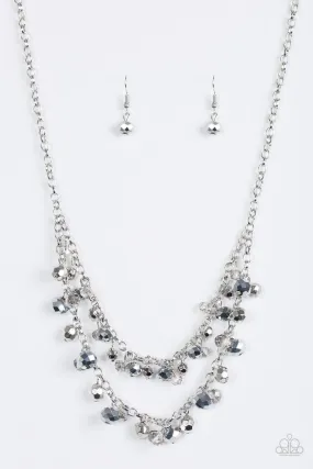 Fashion Show Fabulous Silver Necklace - Paparazzi Accessories