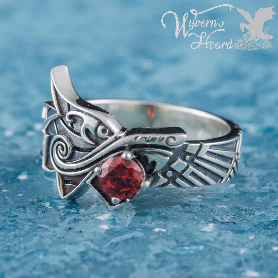 Fenrir, The Sun-Eater 18K White Gold Ring