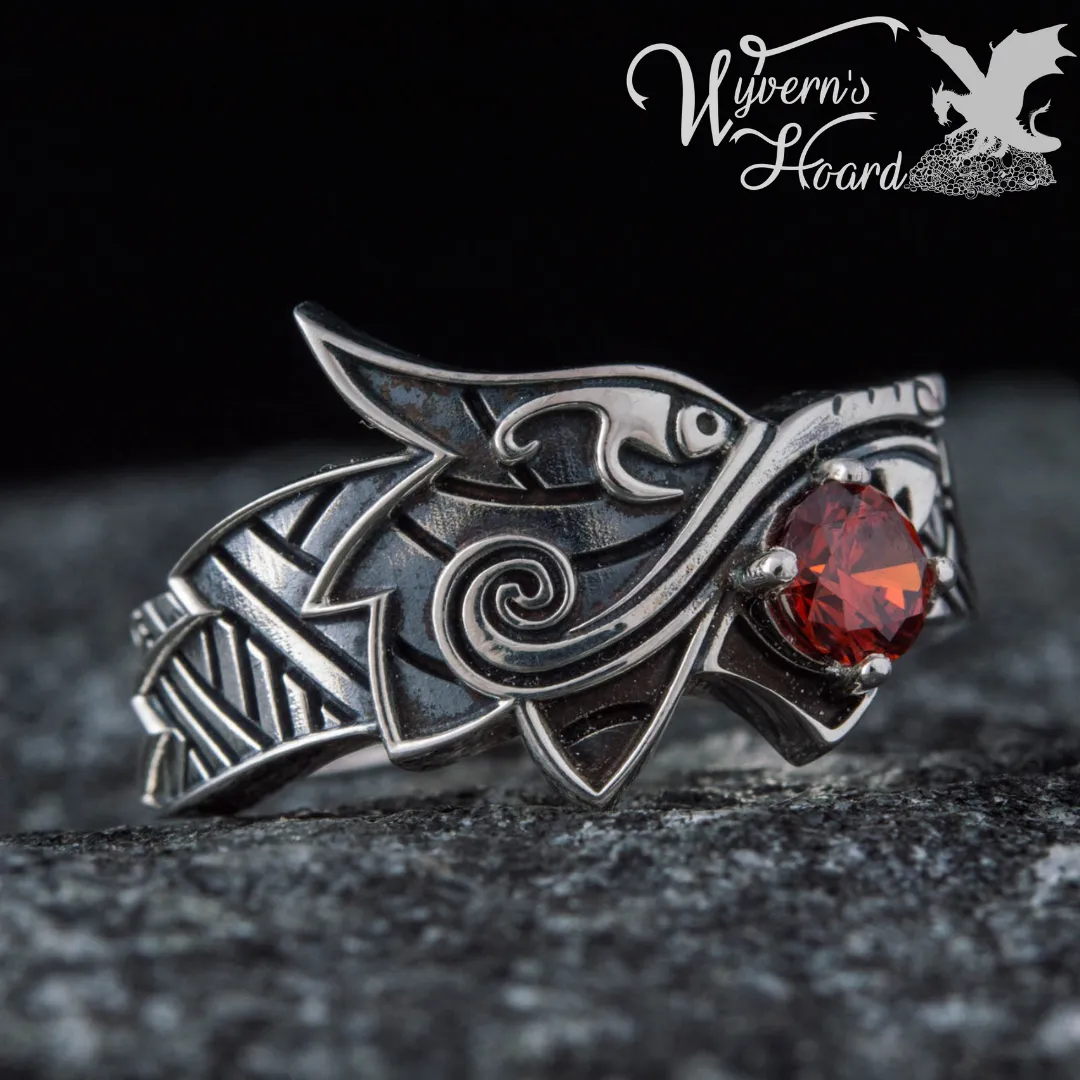 Fenrir, The Sun-Eater 18K White Gold Ring