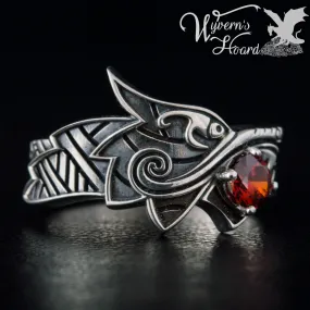 Fenrir, The Sun-Eater 18K White Gold Ring