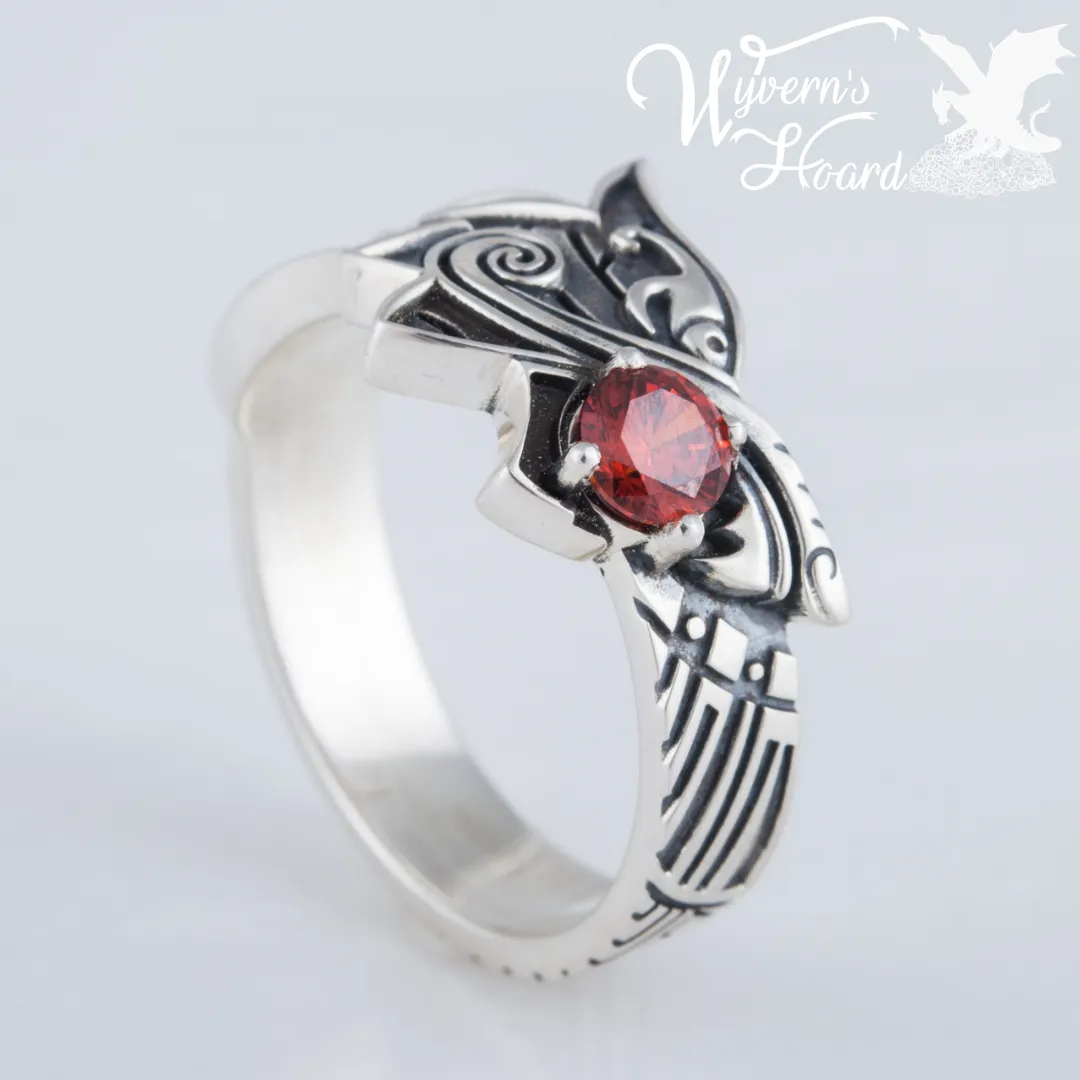 Fenrir, The Sun-Eater 18K White Gold Ring