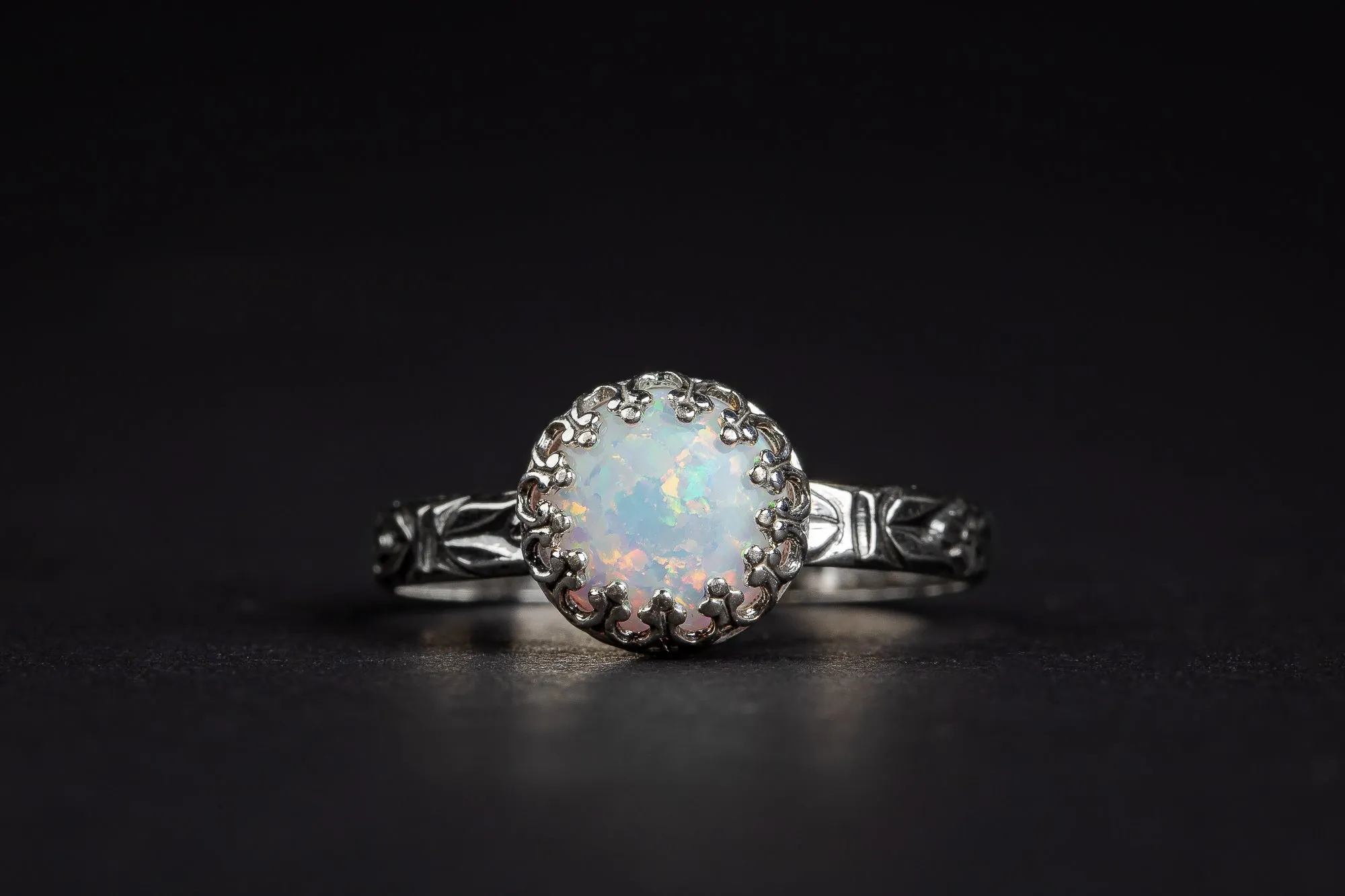 Floral Opal Ring