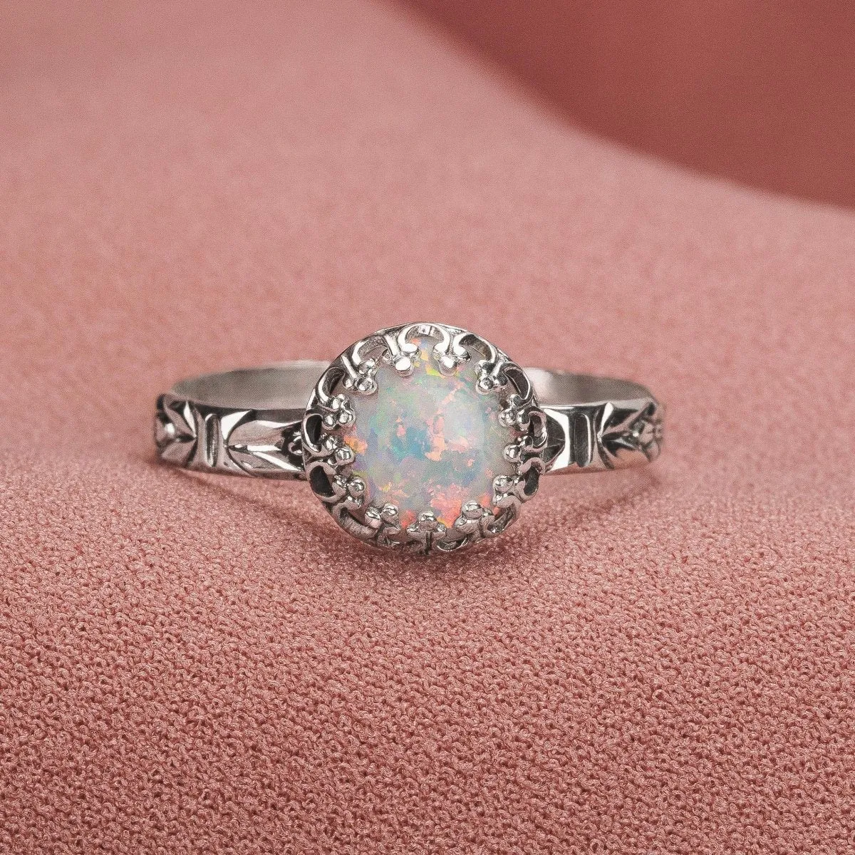 Floral Opal Ring