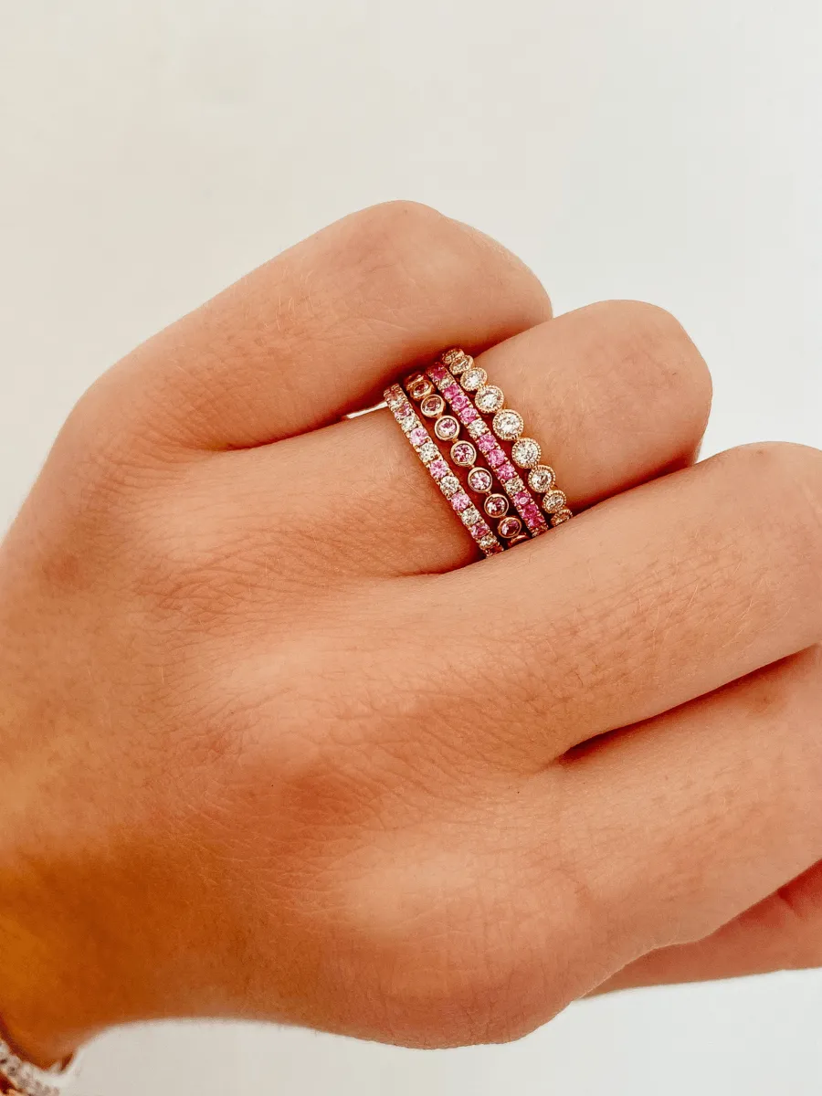 Gracie Ring Pink Sapphire 14K