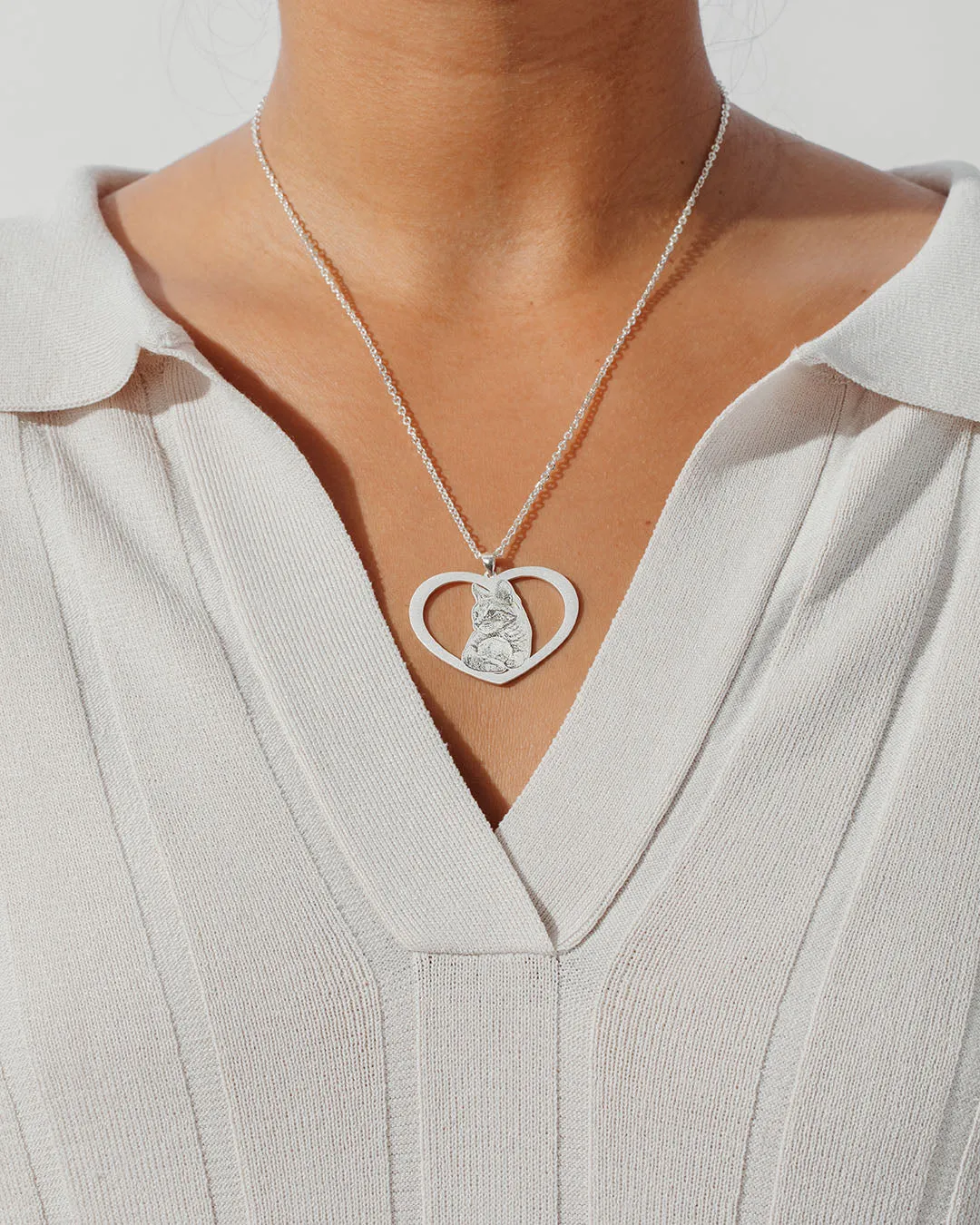 Halo Heart Necklace