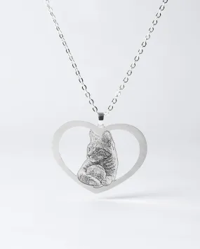 Halo Heart Necklace