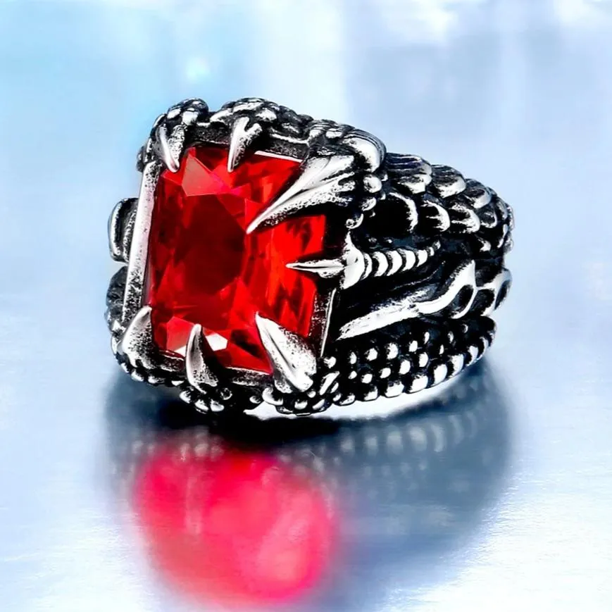 Ice Dragon Claw Ring