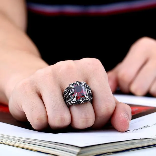 Ice Dragon Claw Ring