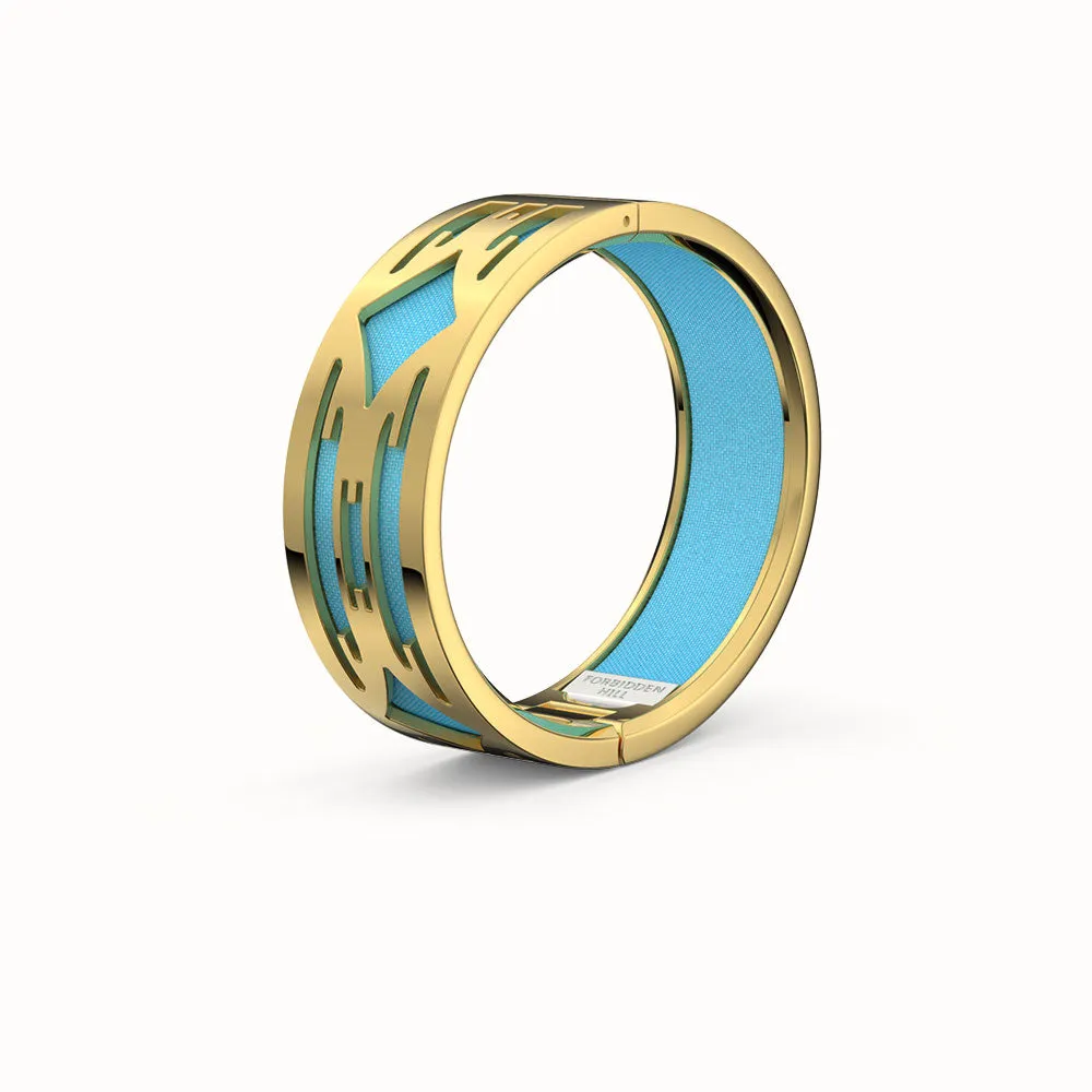 Ikat Bangle - Turquoise Blue