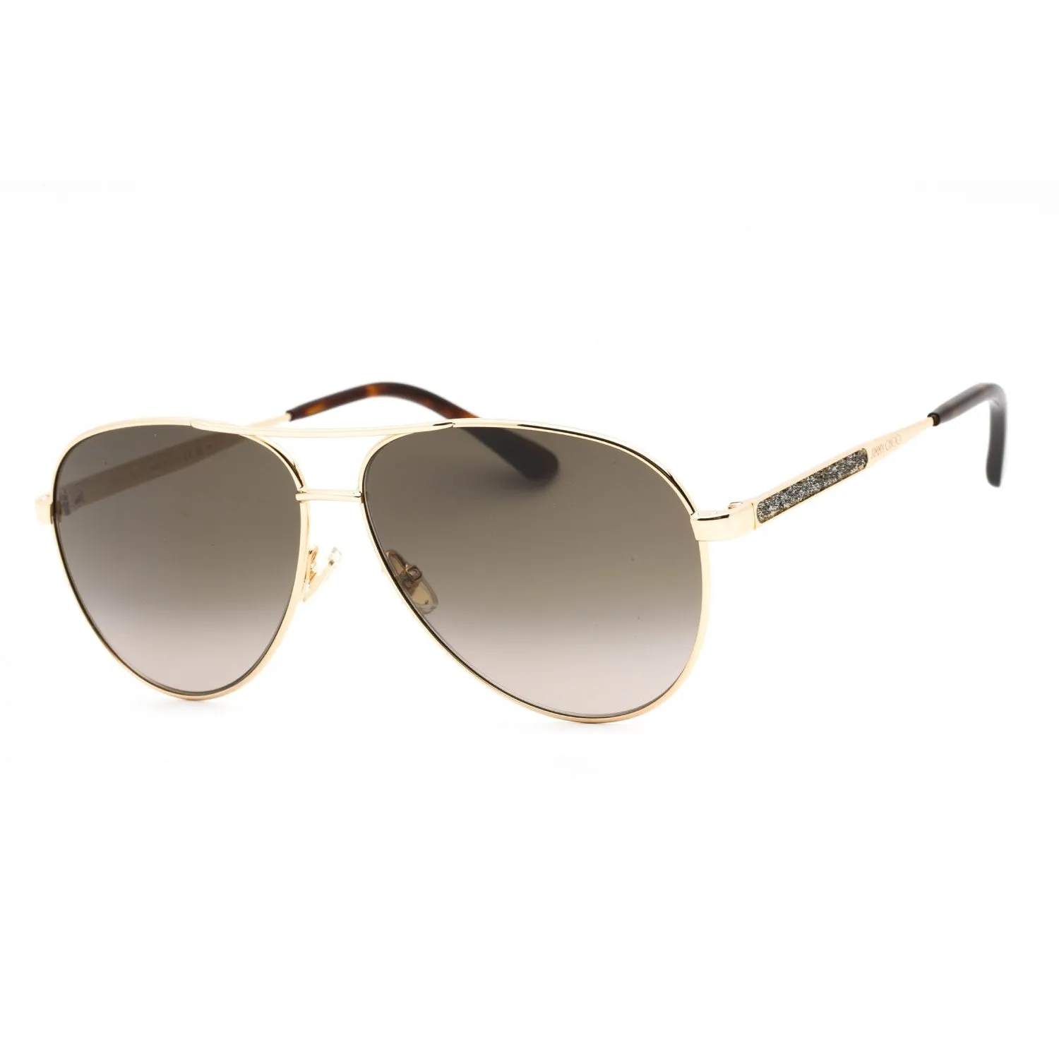 Jimmy Choo JIMENA/S Sunglasses Gold Havana / Brown Gradient Women's