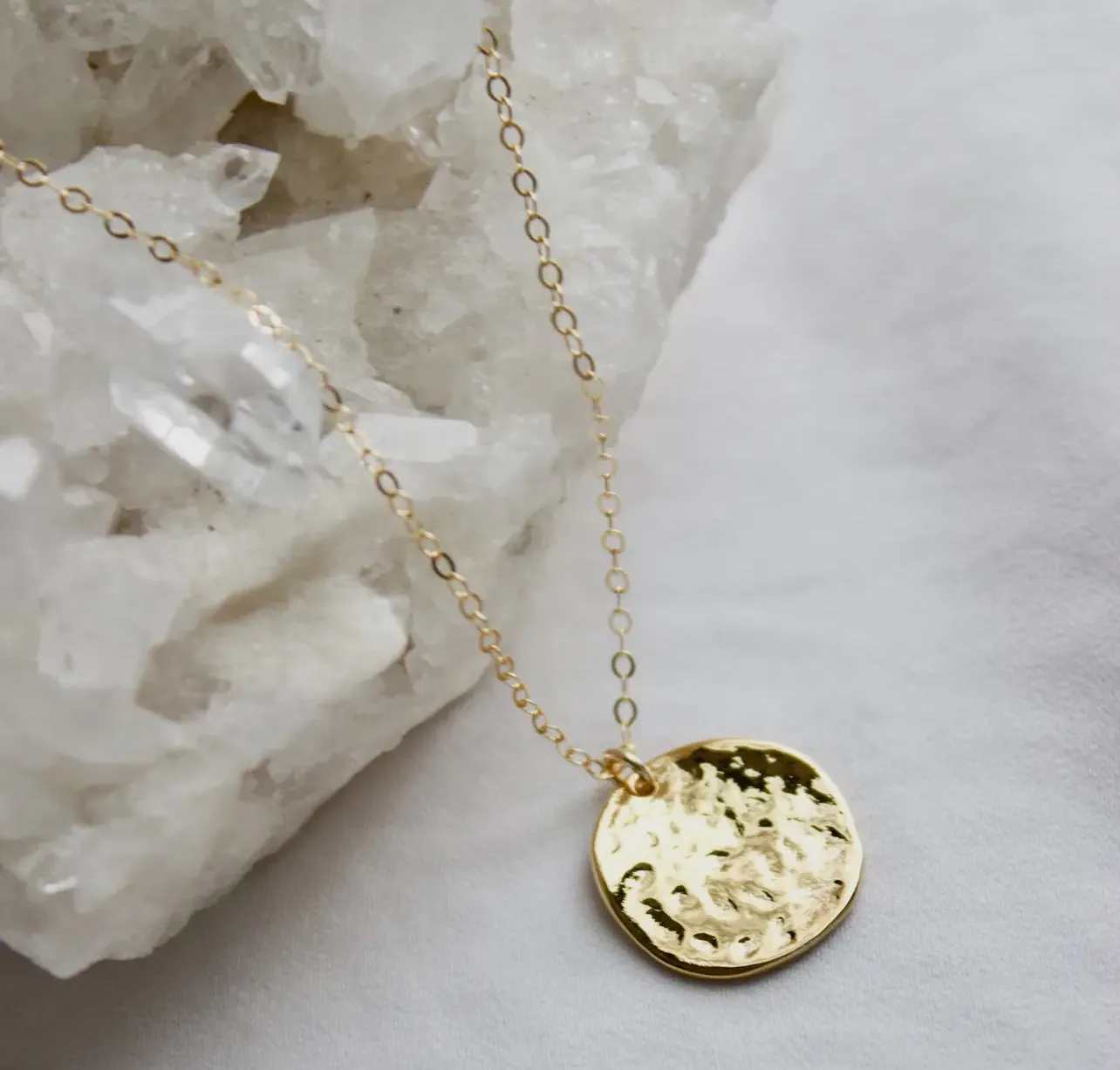 Katie Waltman Pounded Disk Necklace