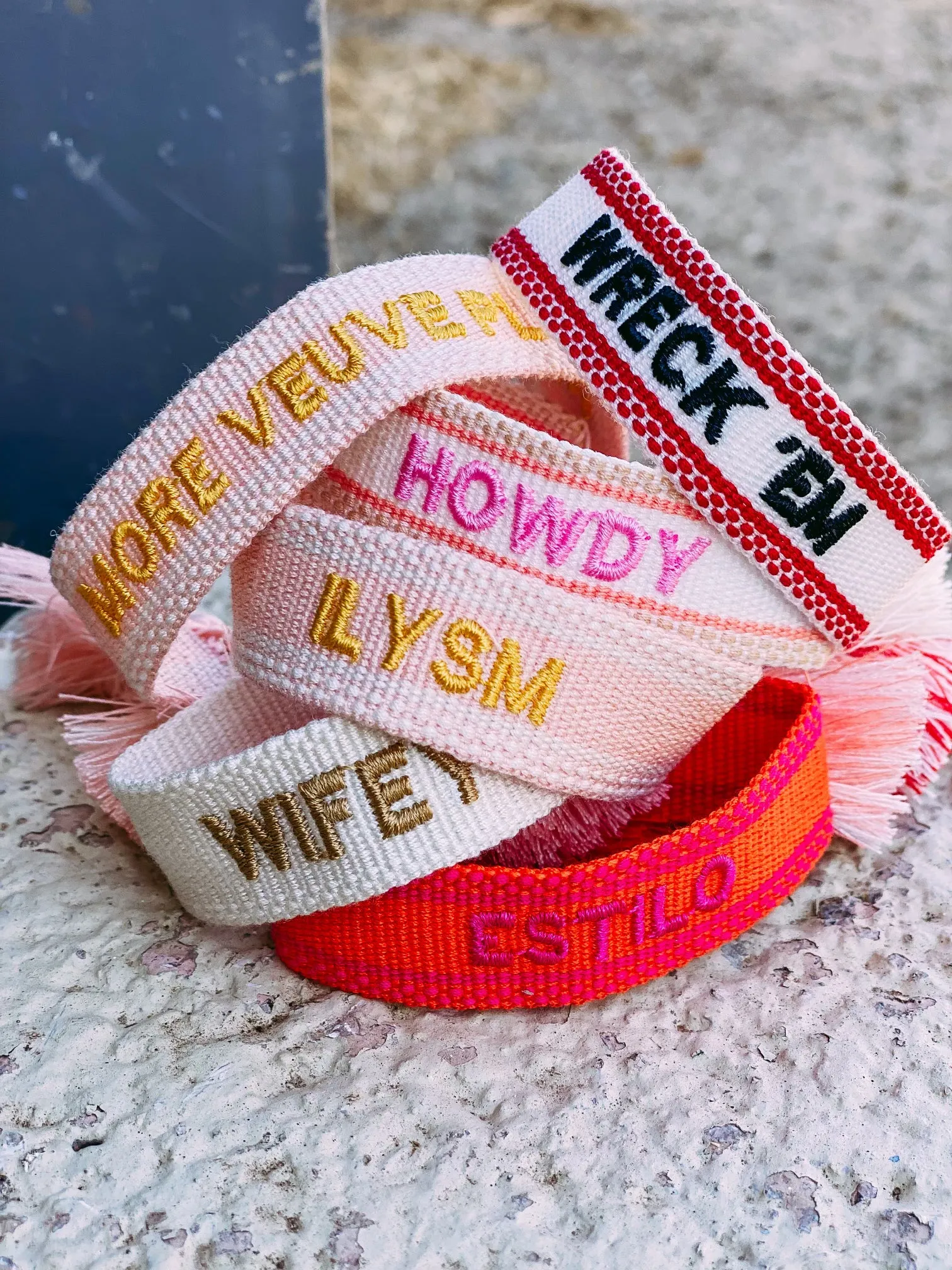 KC Embroidered Bracelet | Various Styles