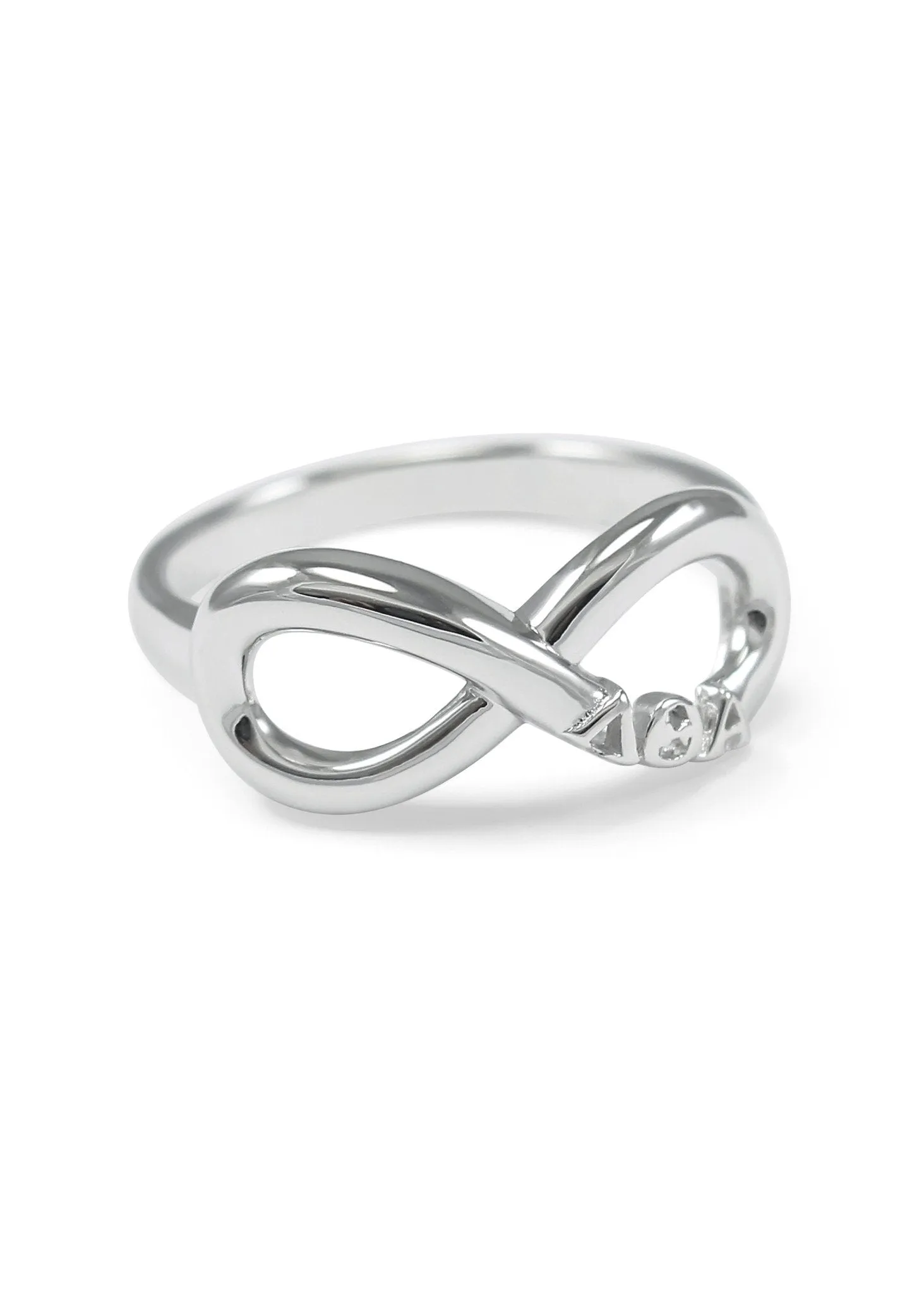 Lambda Theta Alpha Sterling Silver Infinity Ring