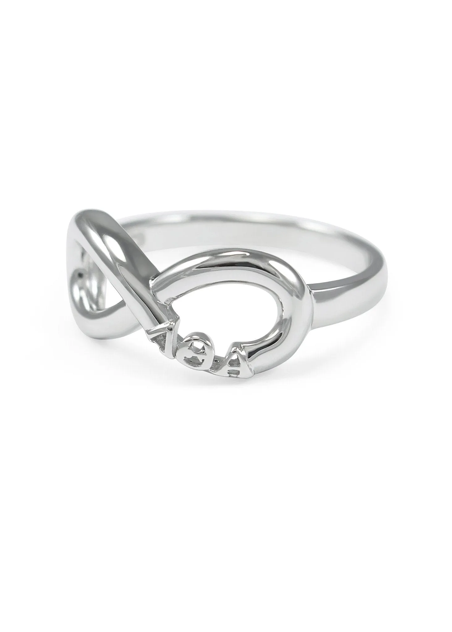 Lambda Theta Alpha Sterling Silver Infinity Ring