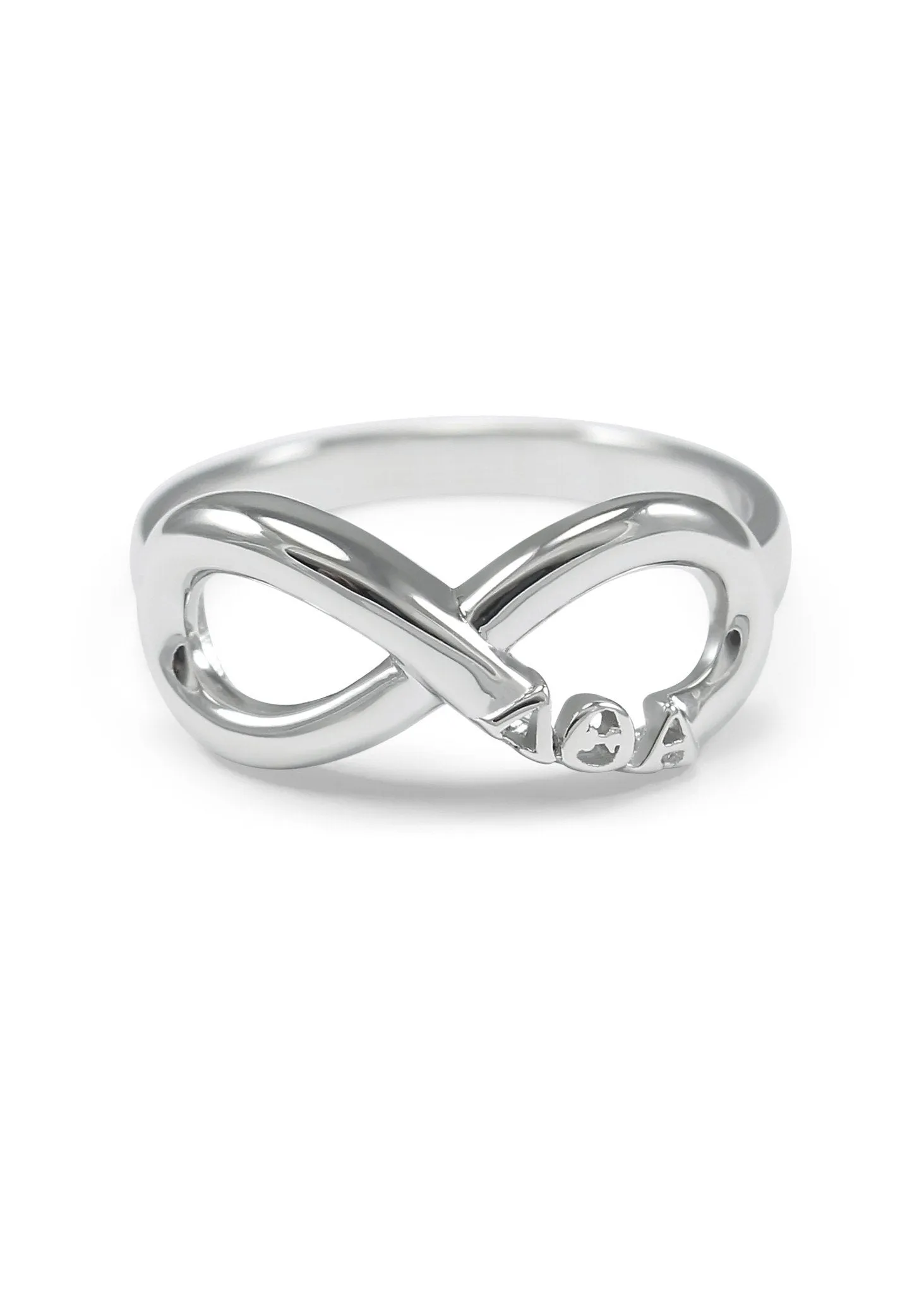 Lambda Theta Alpha Sterling Silver Infinity Ring