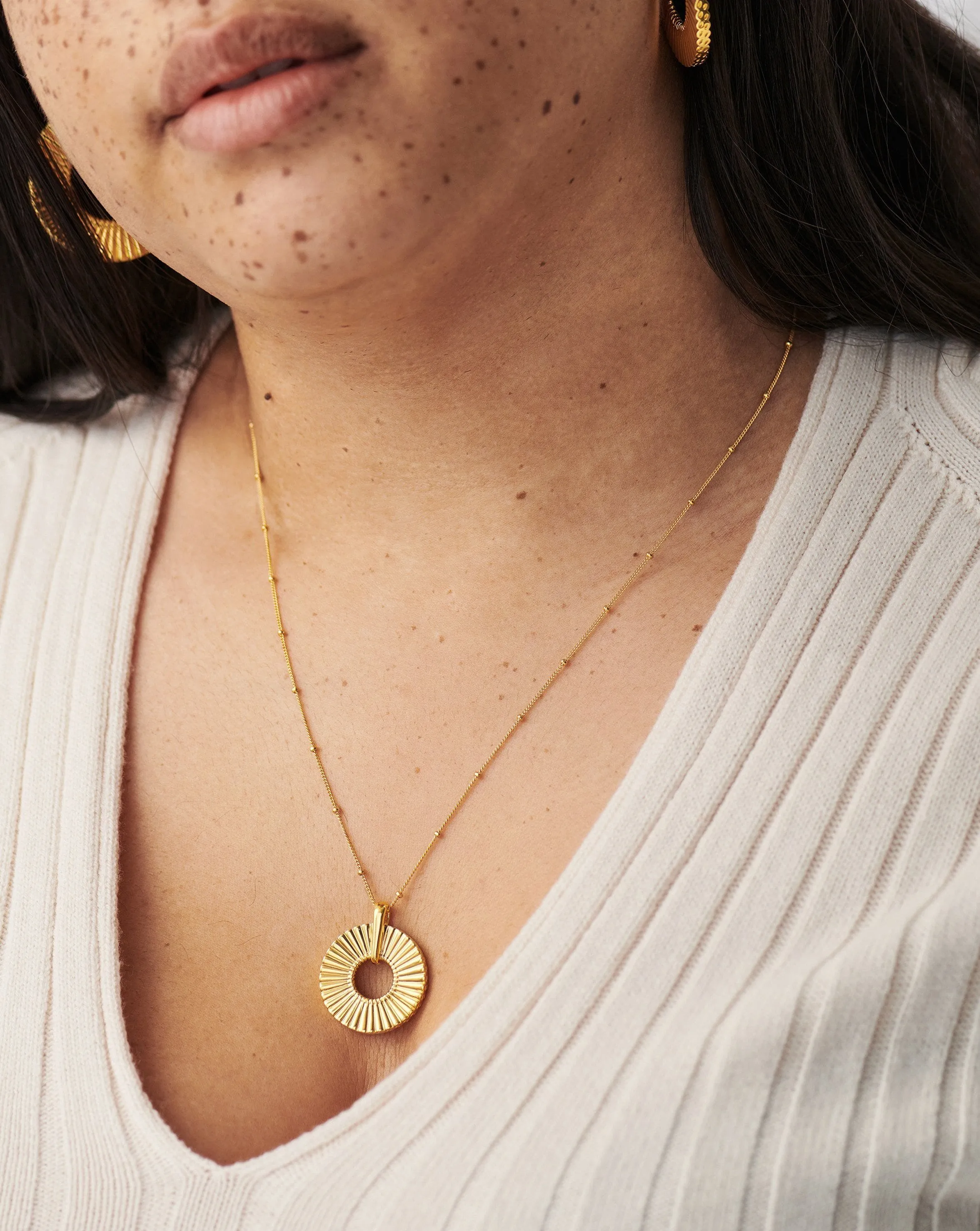 Large Frill Necklace | 18ct Gold Plated