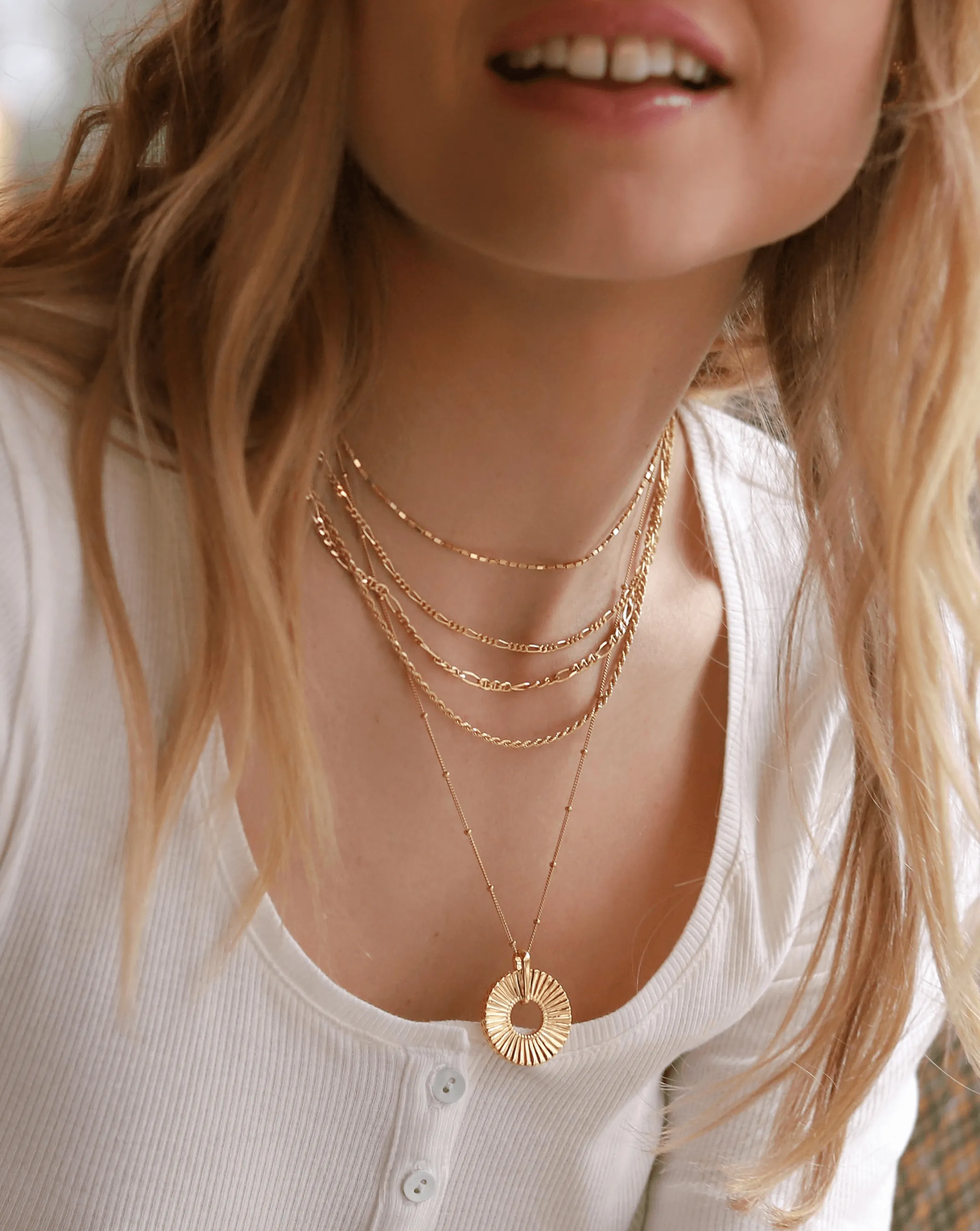 Large Frill Necklace | 18ct Gold Plated