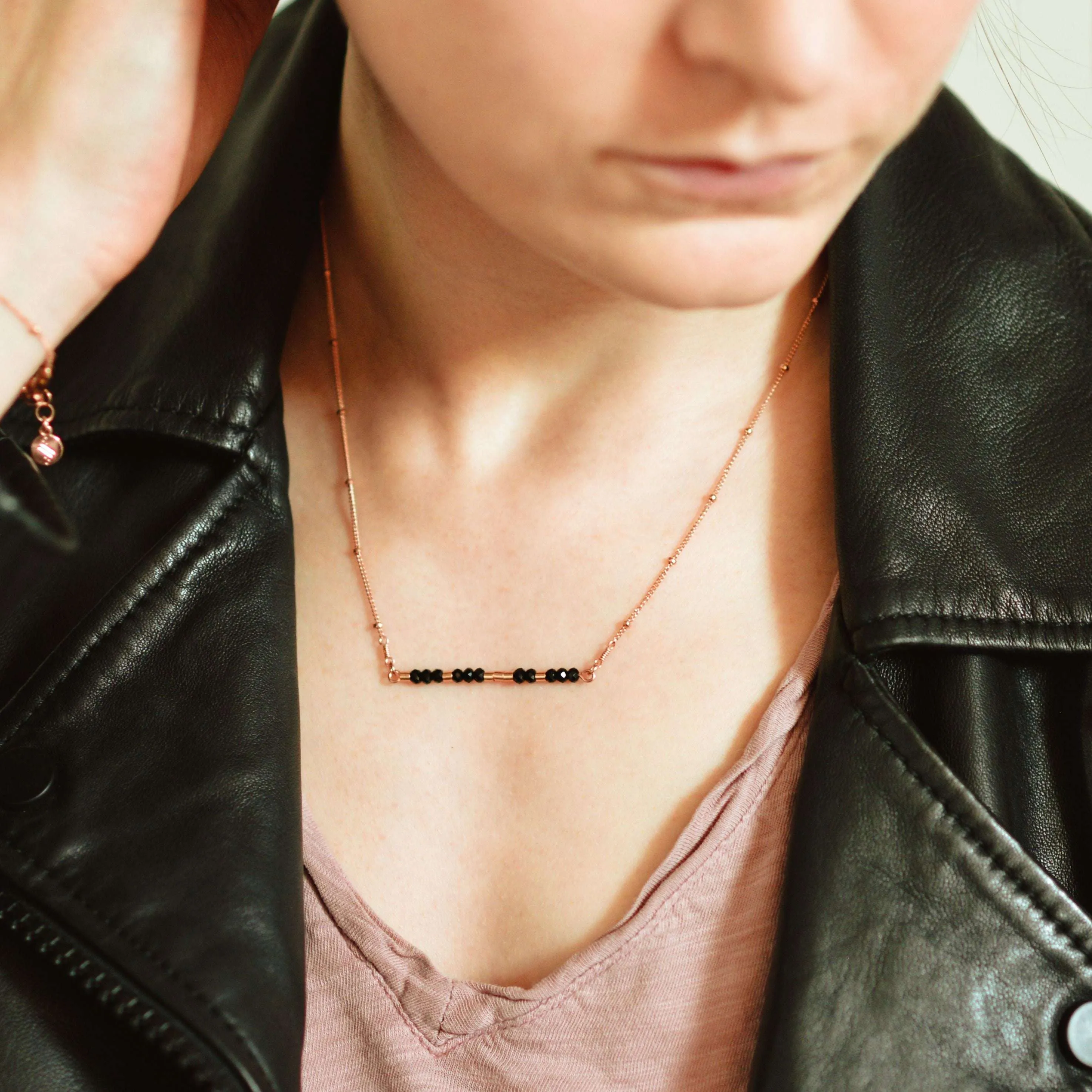 LAURA II - MORSE CODE NECKLACE