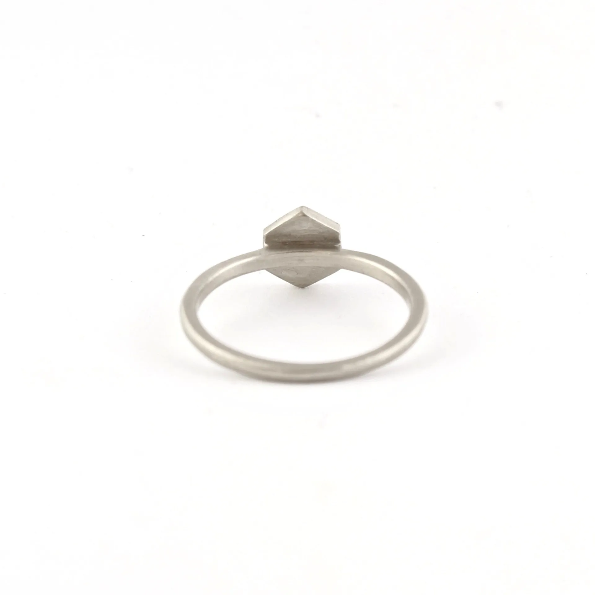 Leona Ring with White Diamonds and 18 KT White Gold by Sarah Swell