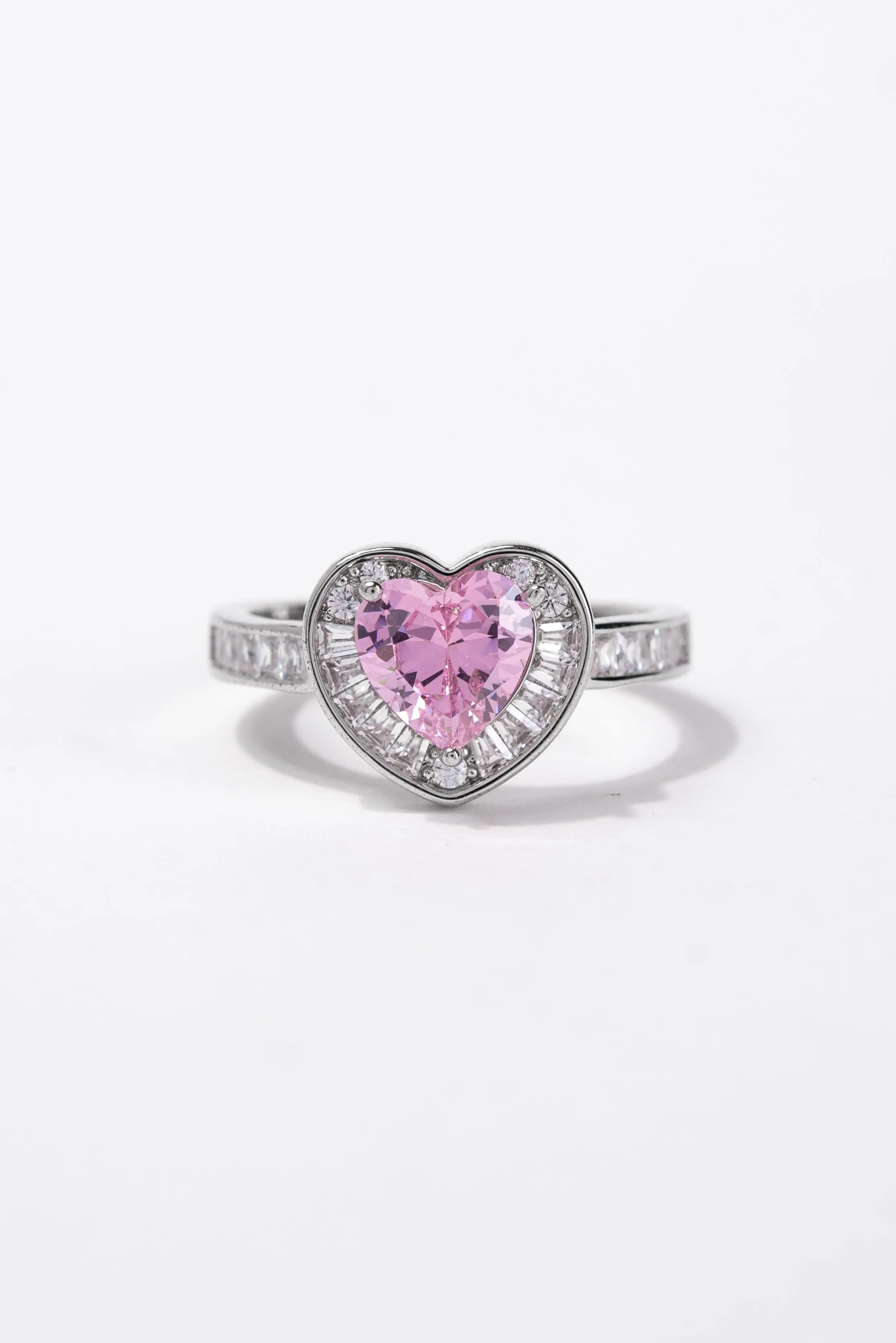 Lilly Heart CZ Rhinestone Ring