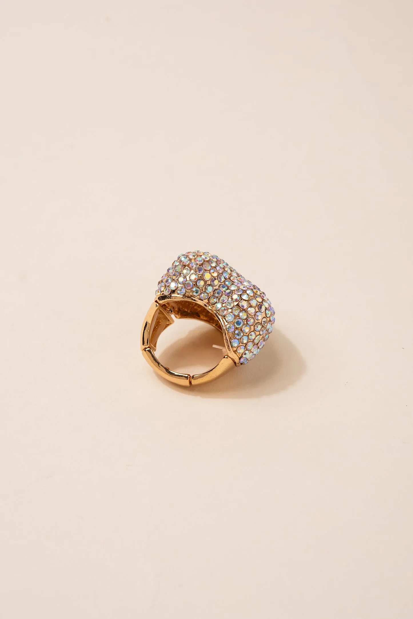 Liz Rhinestone Heart Ring