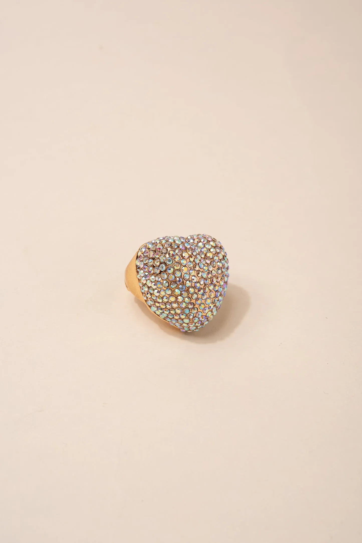 Liz Rhinestone Heart Ring