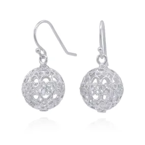 LUCRECIA SILVER SMALL EARRINGS FILIGREE