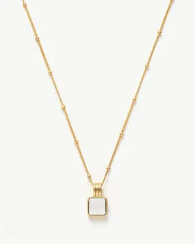 Lucy Williams Square Mother of Pearl Necklace