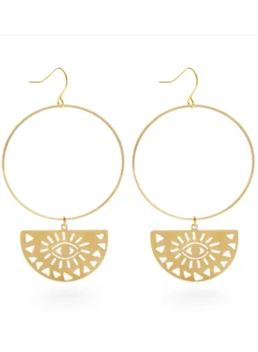 Mind's Eye Hoops Dangle Earrings