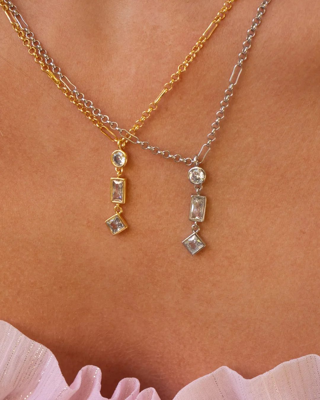 Mixte Charm Necklace- Gold