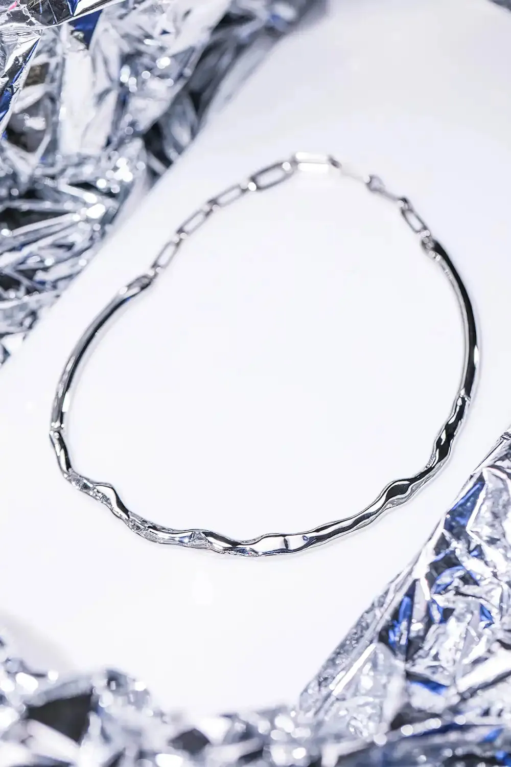 Molten Choker Silver