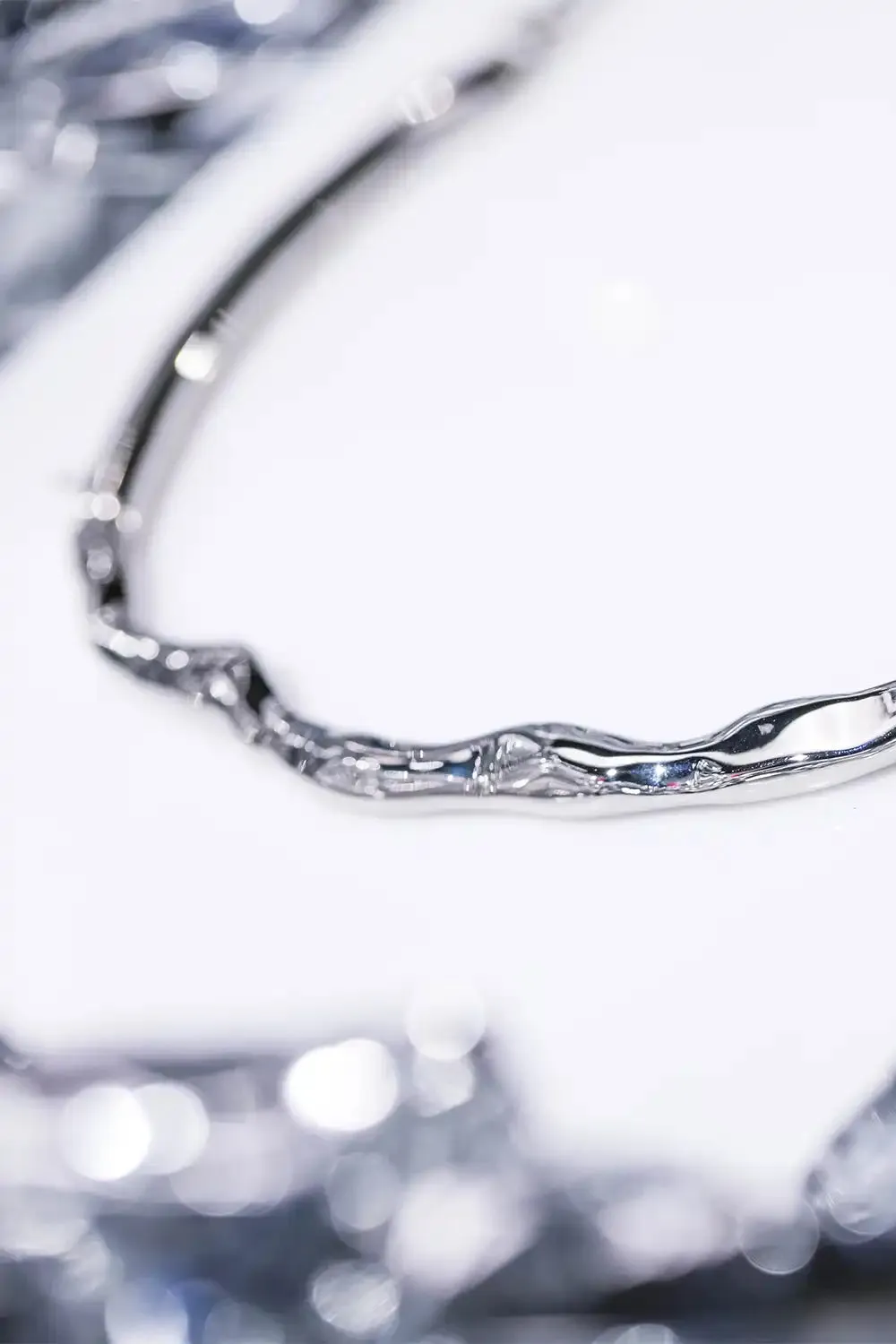 Molten Choker Silver