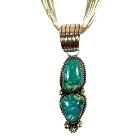 Natural Morenci Turquoise Pendant