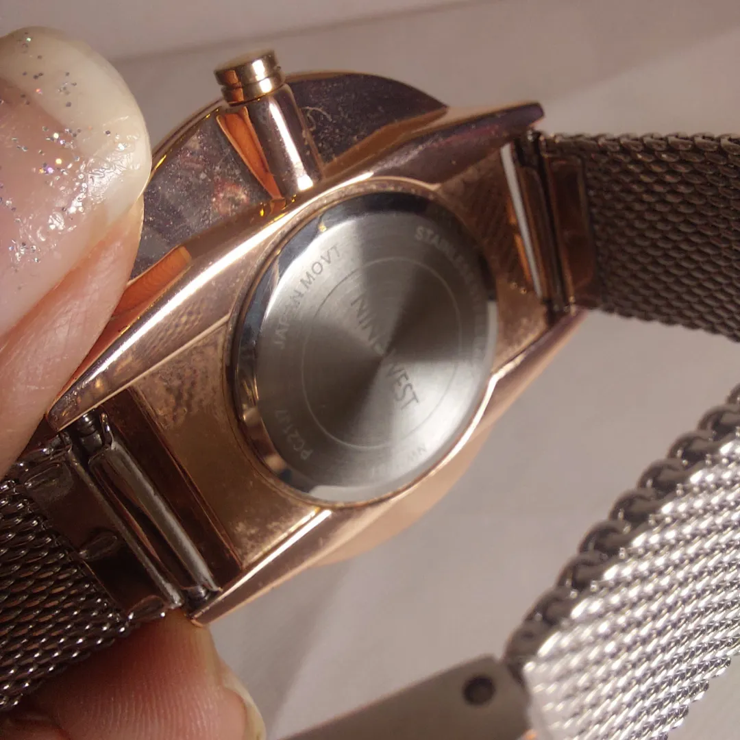 Nine West Silver & Gold Round Dial Watch | Pre loved |