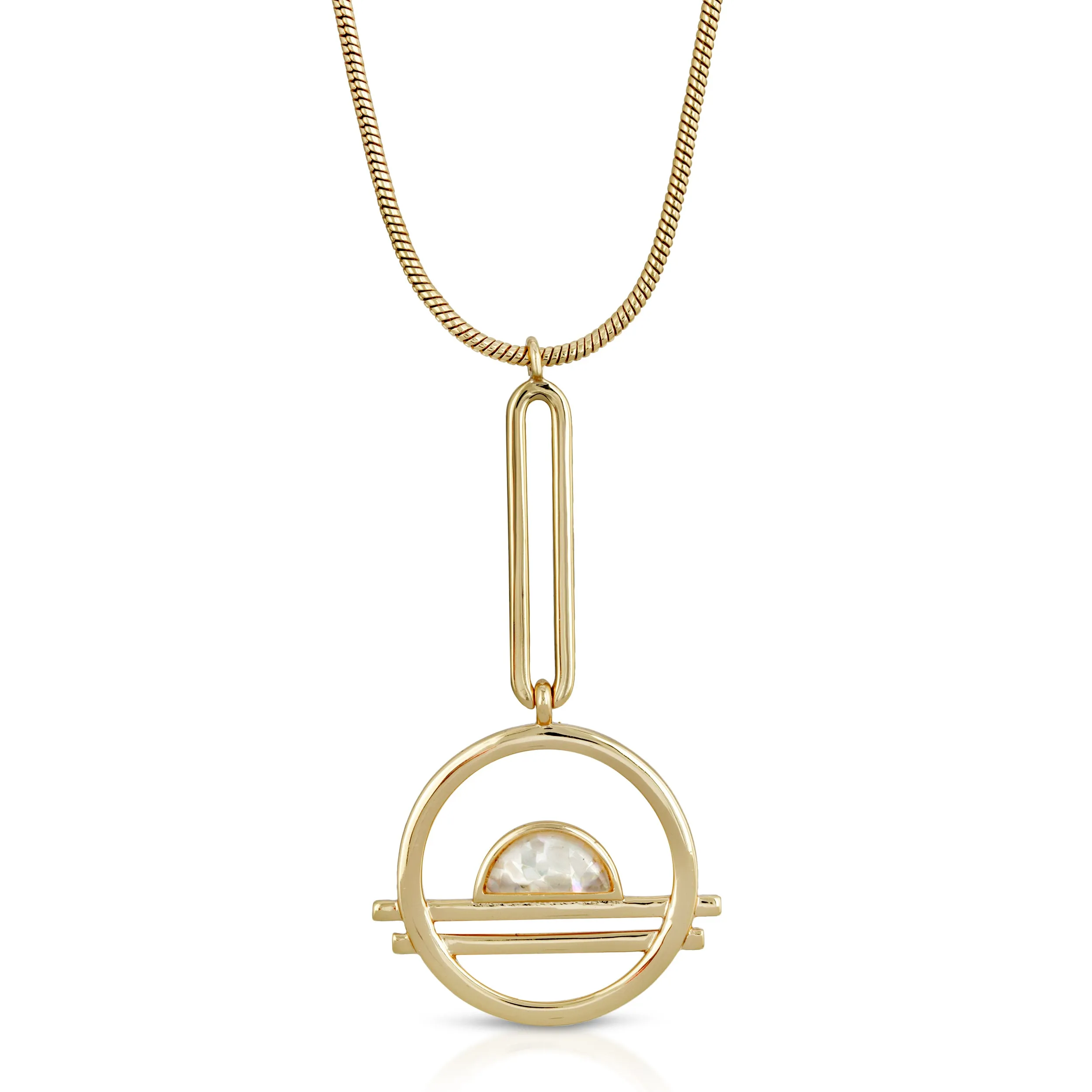 Ocean Drive Pendulum Necklace - Mother of Pearl