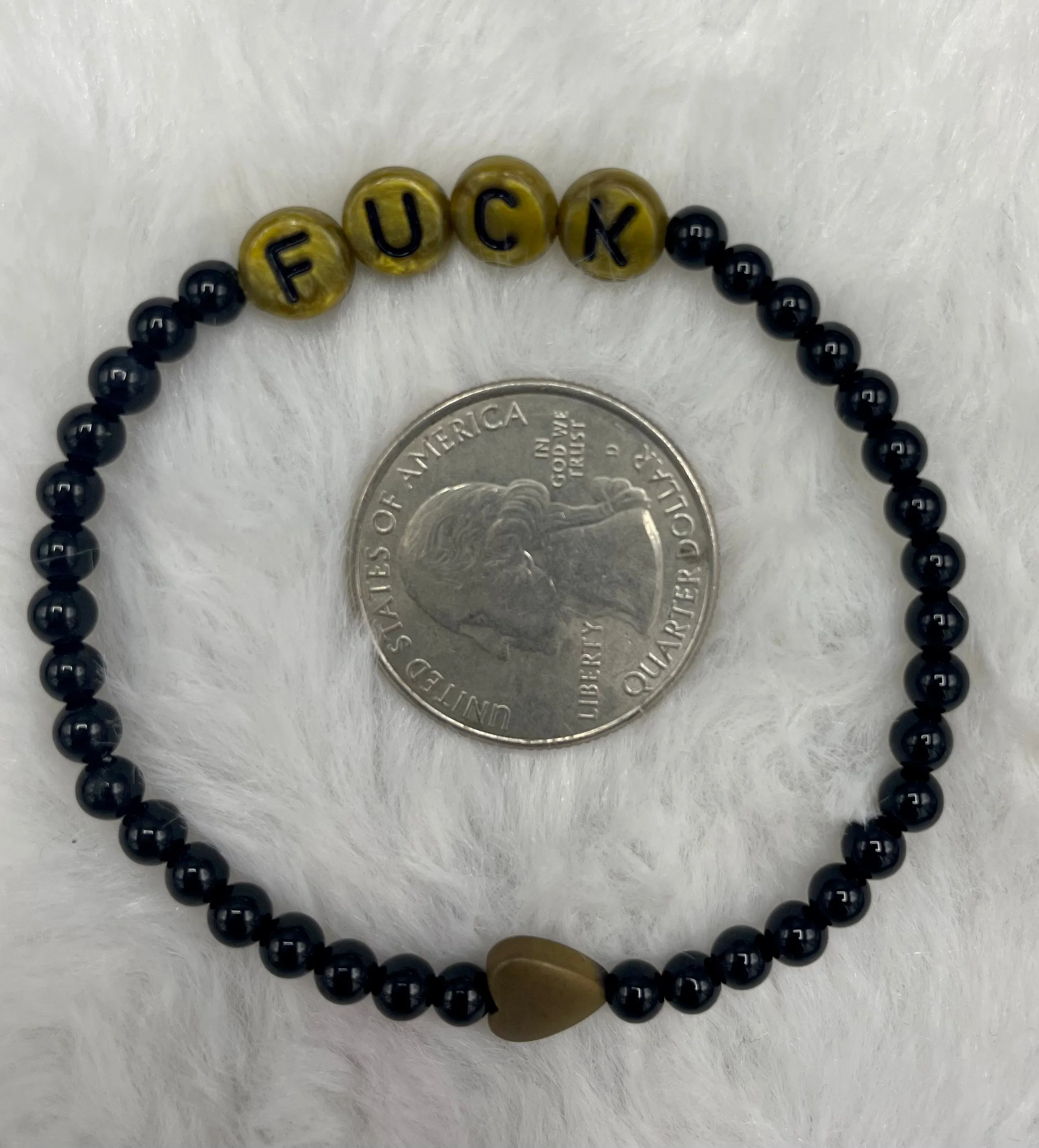 Onyx “Fuck” Bracelet