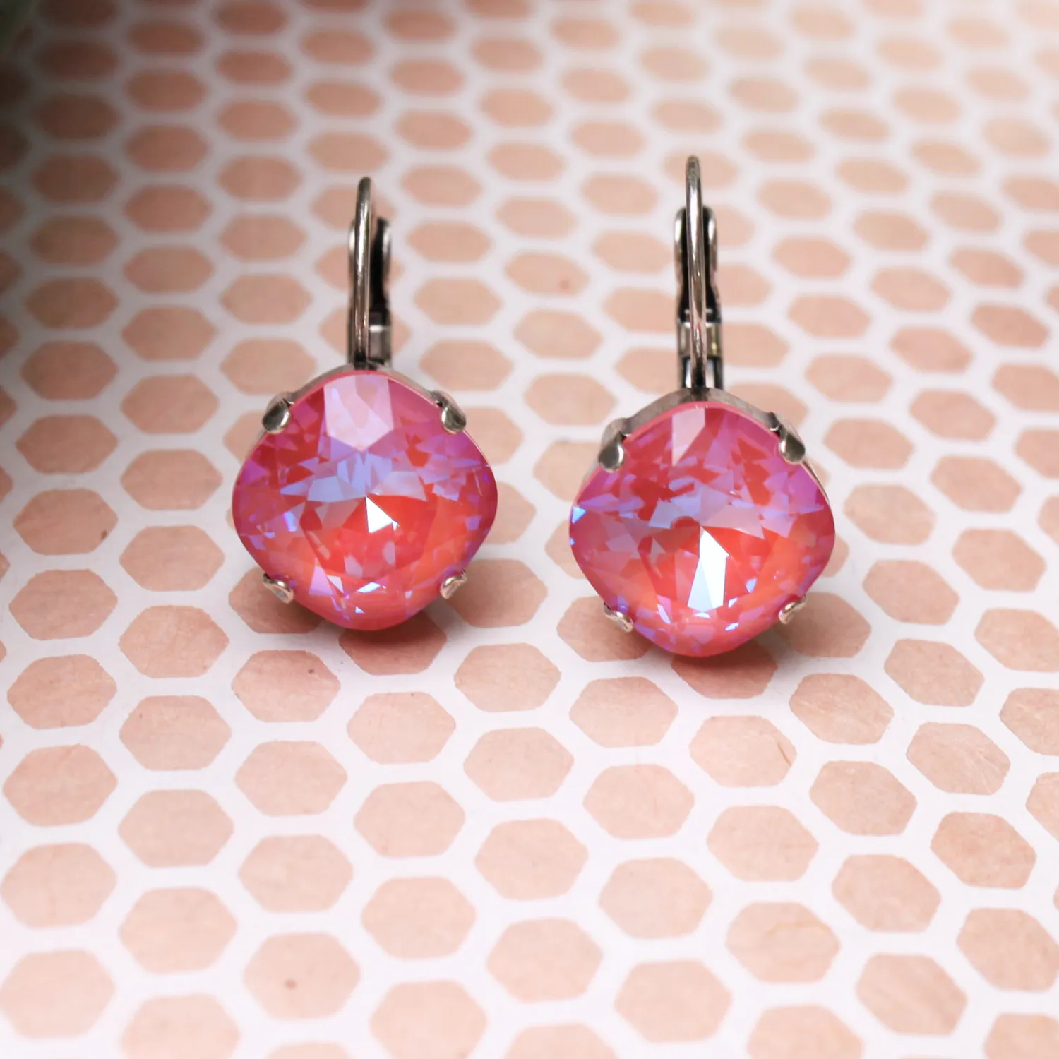 Orange Glow Cleo Earrings