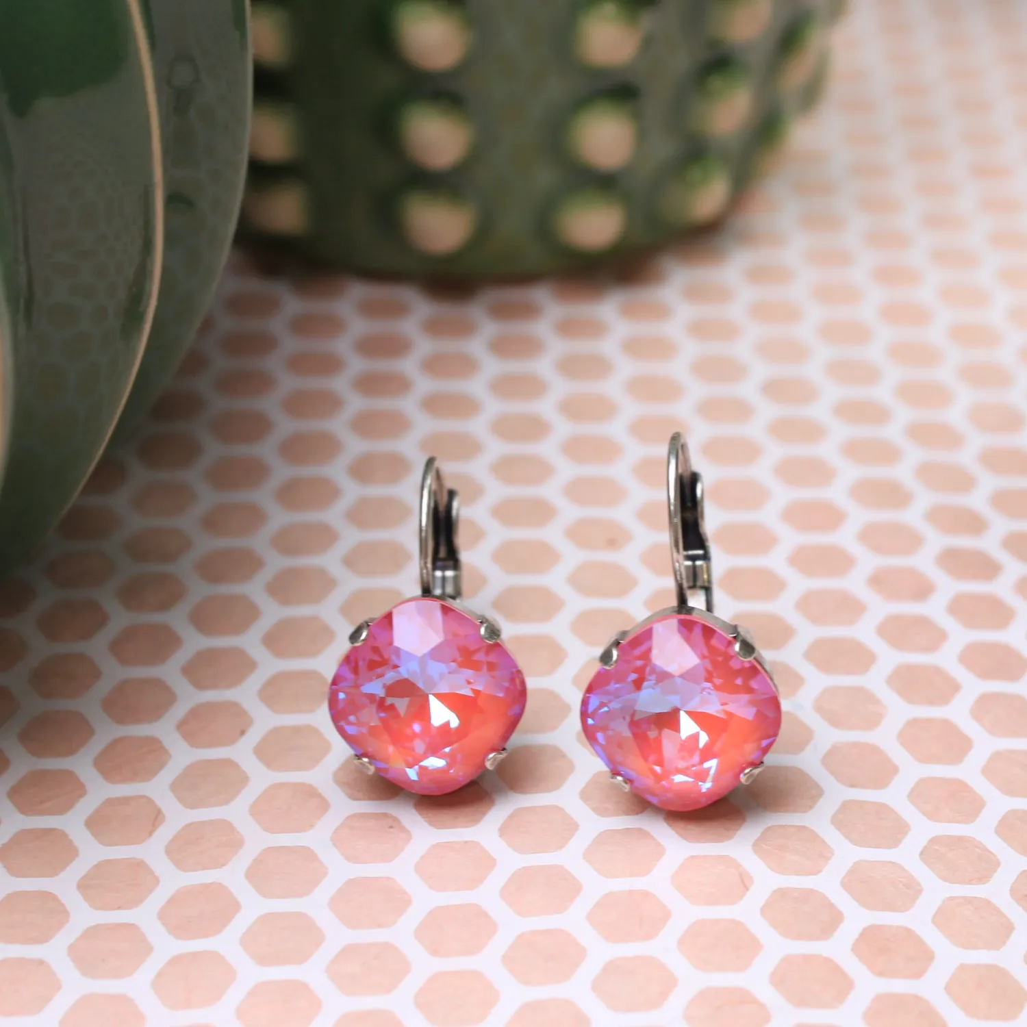 Orange Glow Cleo Earrings