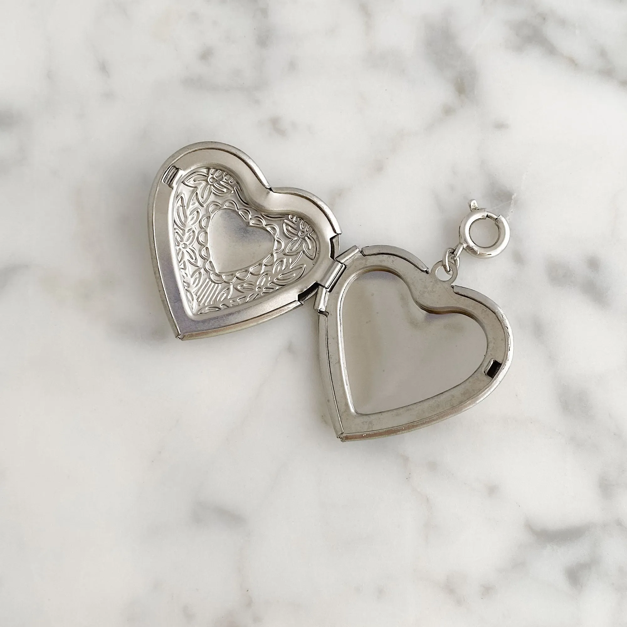 ORLA silver heart locket bracelet