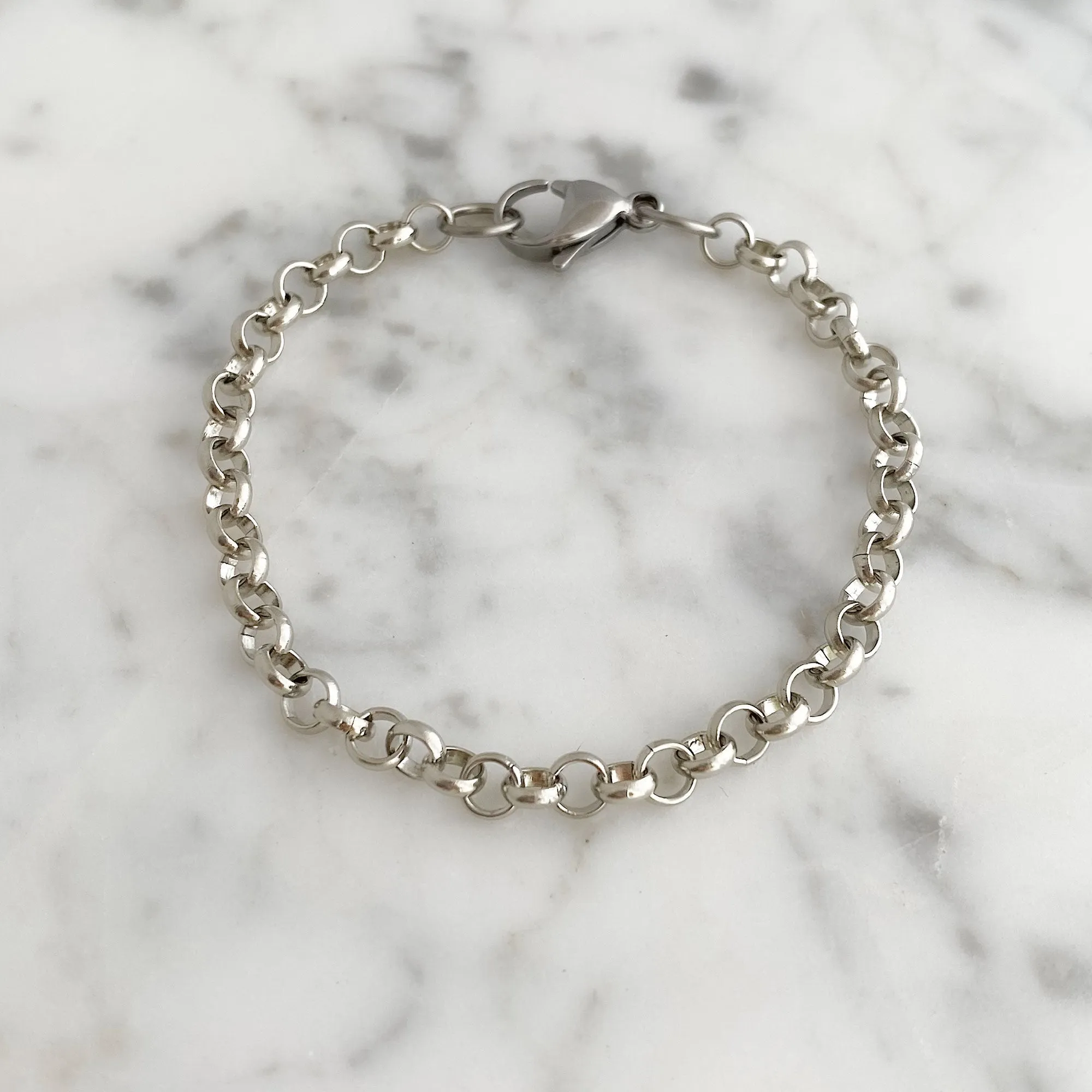 ORLA silver heart locket bracelet