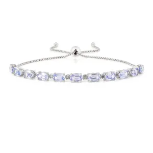 Oval Tanzanite Tennis Bracelet