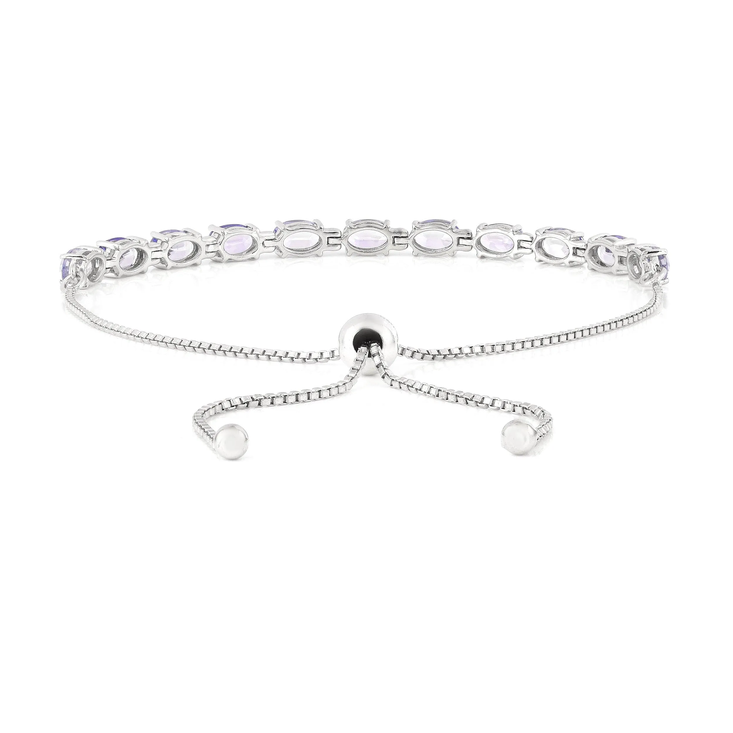 Oval Tanzanite Tennis Bracelet