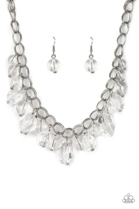 Paparazzi  Gorgeously Globetrotter - White  Necklace