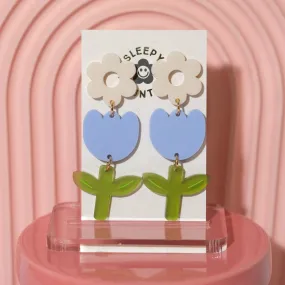 Periwinkle Tulip Earrings