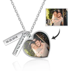 Personalize Heart Necklace With Picture Inside- Best Gifts For Mothers Day