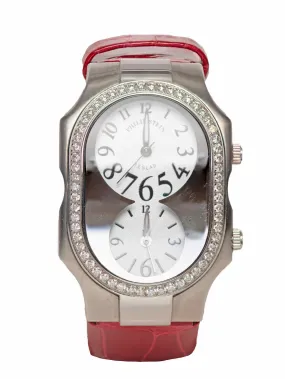 Philip Stein Teslar Dual Zone Diamond Bezel Watch