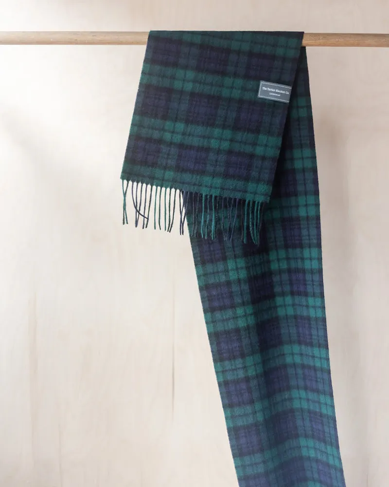 Plaid Lambswool Scarf - Black Watch