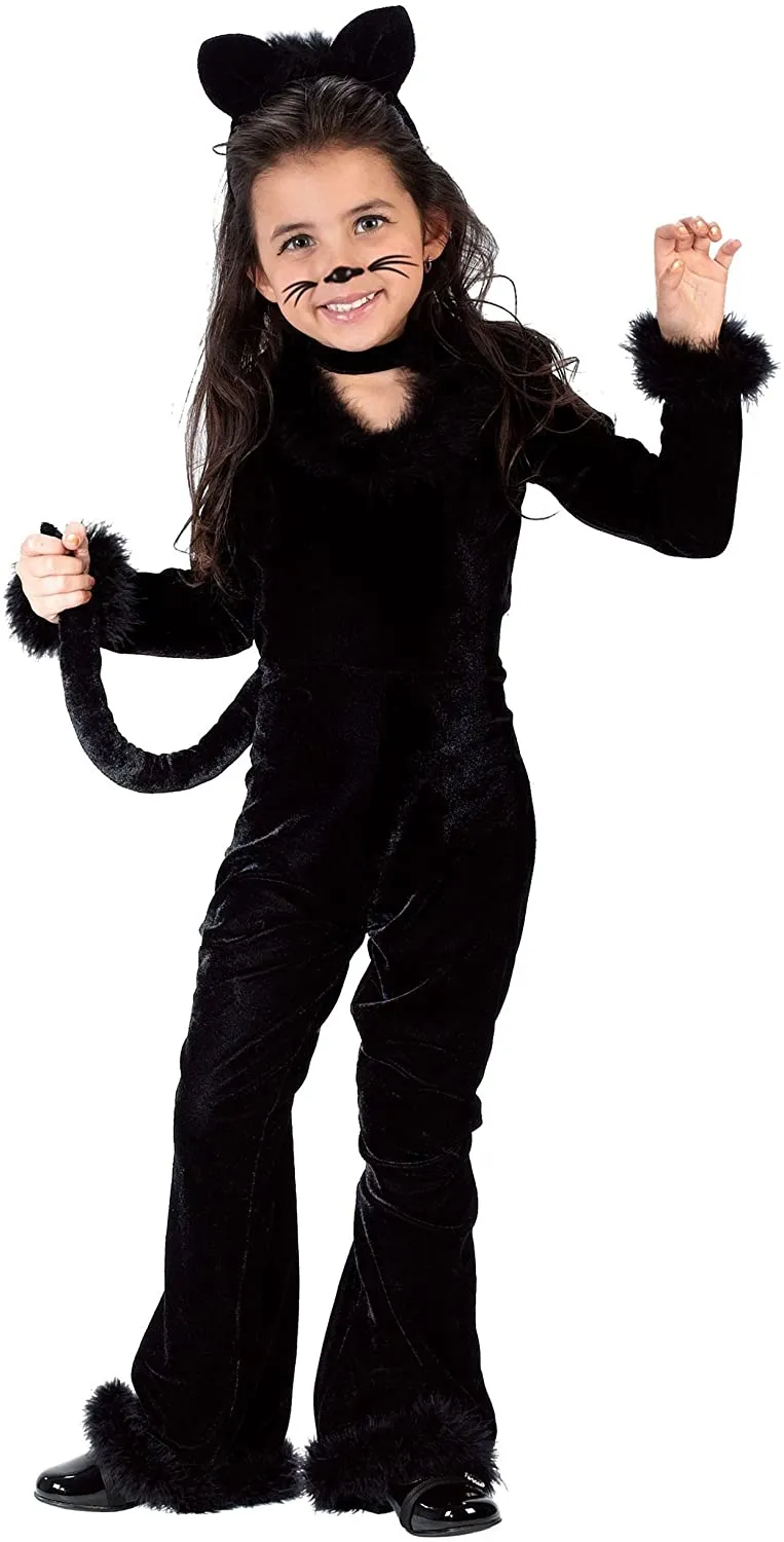 Playful Kitty Black Costume Child Small 4-6