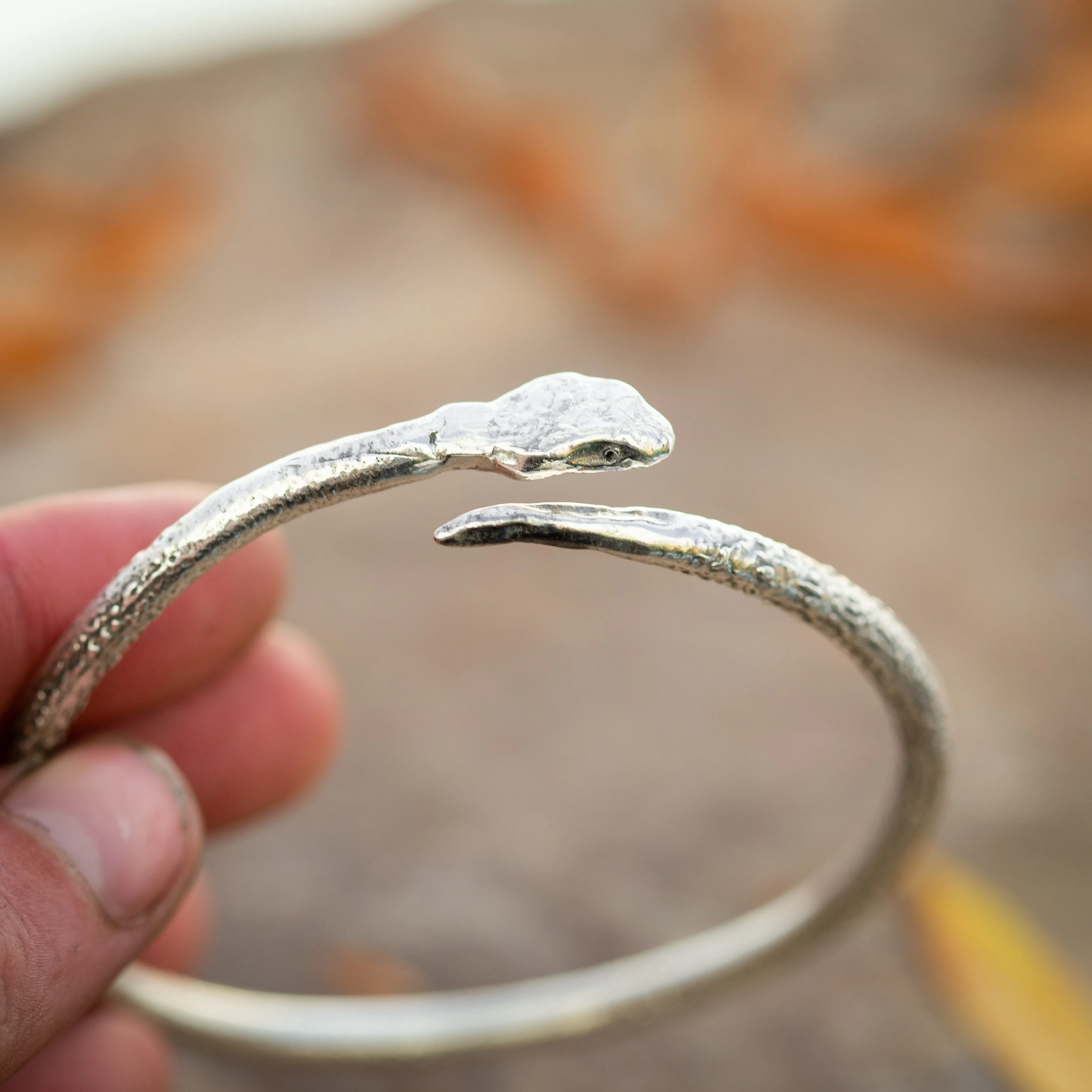 Preorder Ouroboros Adjustable Snake Bangle